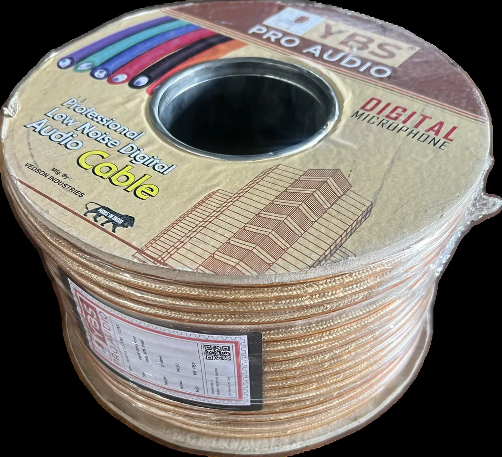 Reel of YBS low noise digital microphone cable