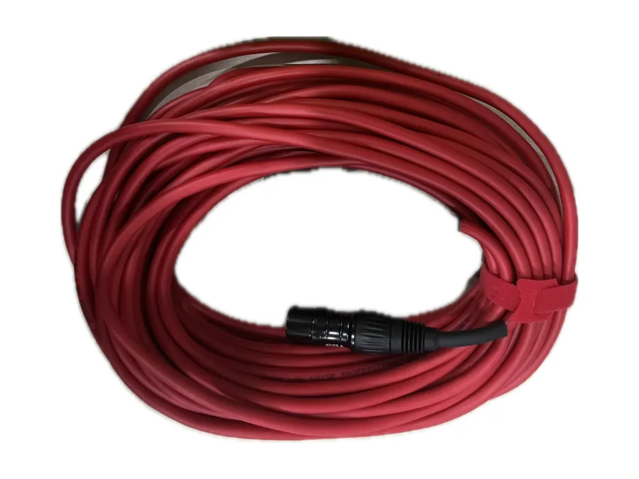 YBS premium XLR microphone lead in red