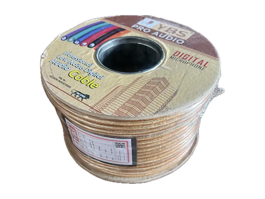 Reel of YBS MCTP transparent low noise digital microphone cable