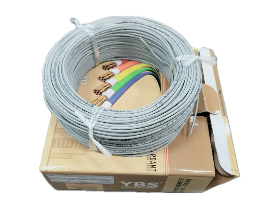 Grey coil of YBS 16/38 single core wire with box