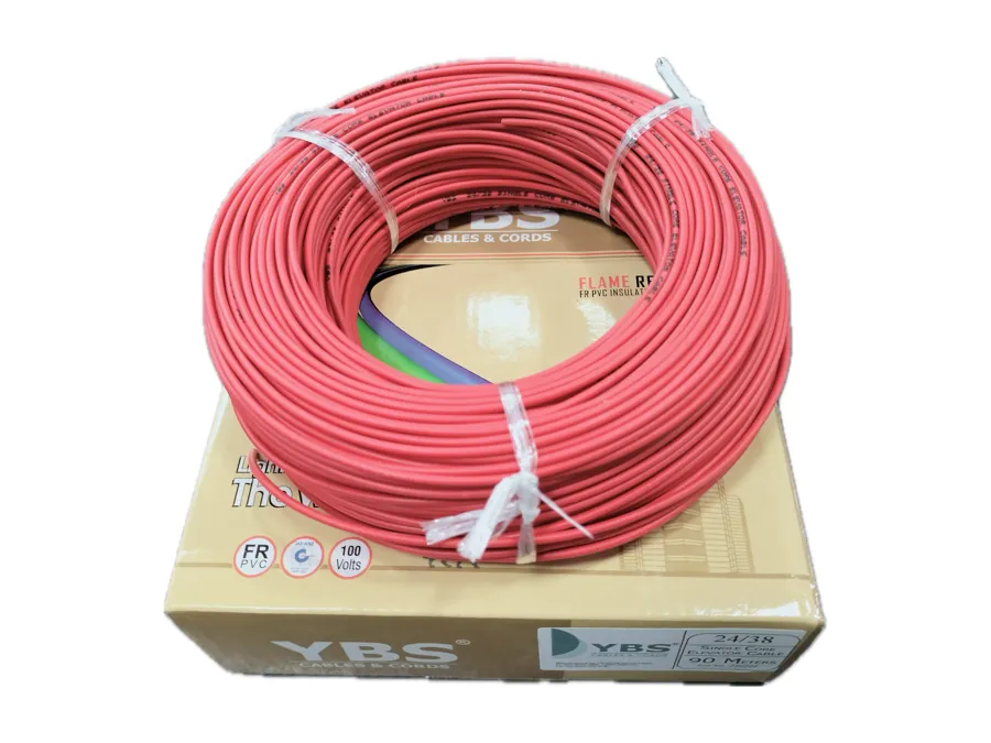 Red coil of YBS 24/38 single core wire with box